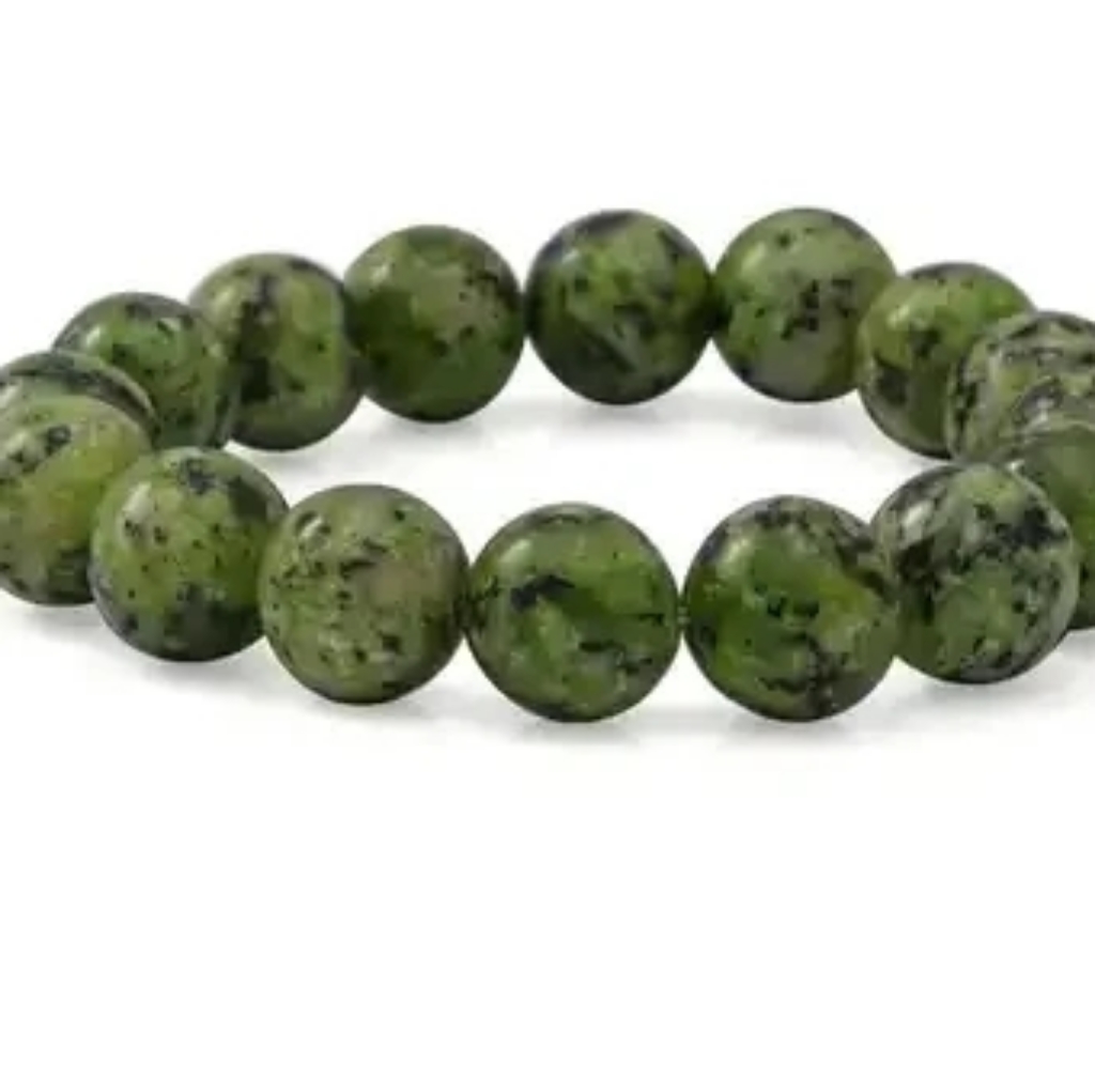Rainforest Jasper Beaded Stretchable Bracelet 150.00 Ctw